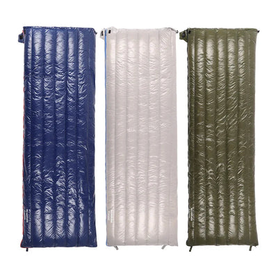 Goose Down Envelope Sleeping Bag — 400 or 600 g of Down, 725 to 860 g, Opens Flat Into a Quilt