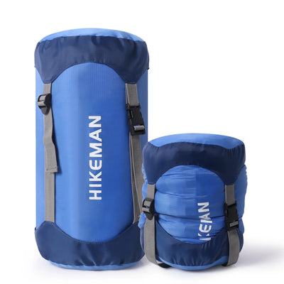 Sleeping Bag Compression Sack — 210T Nylon, Four Straps, S to XL