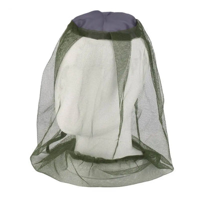 Mosquito Head Net — Fine Mesh, Fits Over a Hat, Folds Into a Pocket