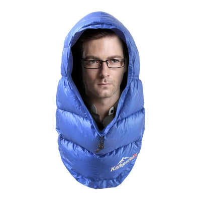 Down Sleeping Beanie — Duck Down Hat for Cold Nights in Your Bag, 100 g