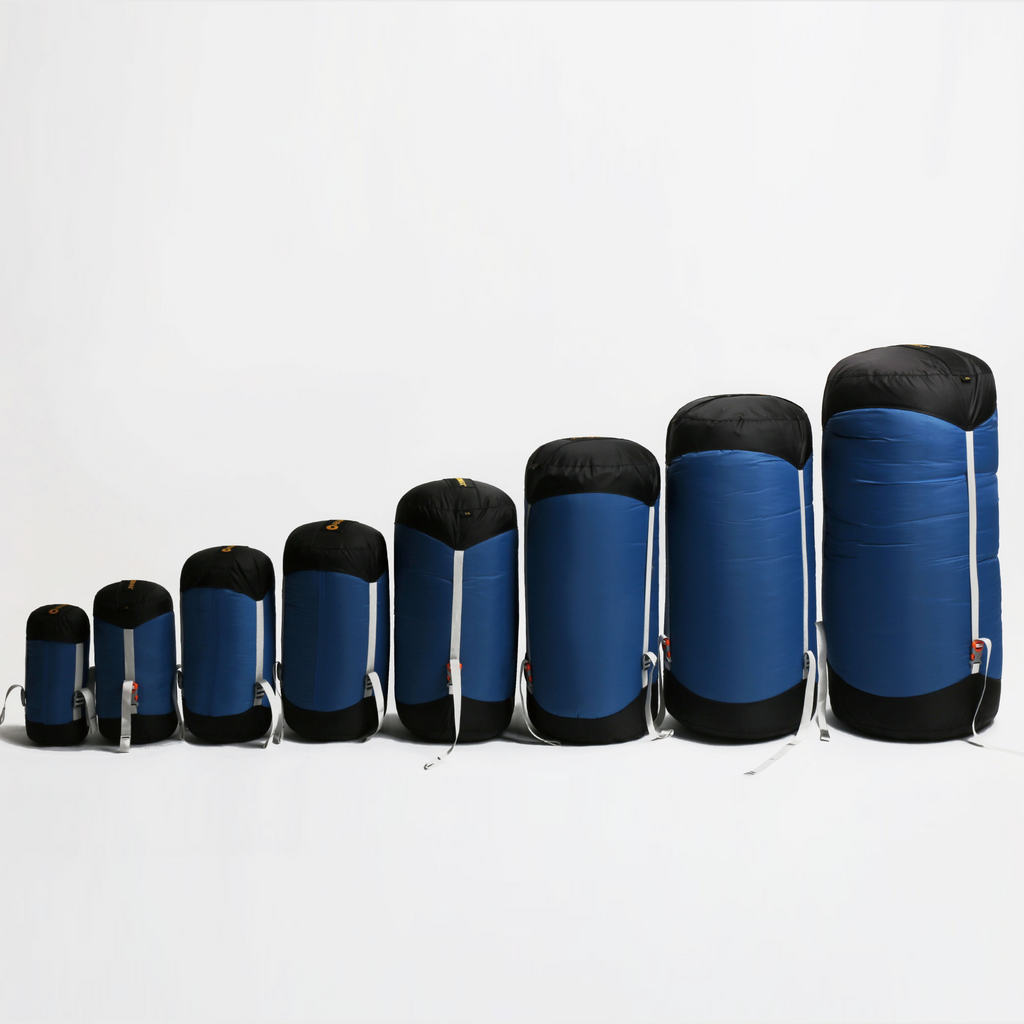 Aegismax 15D Ultralight Compression Dry Sack — 5 to 30 L, Waterproof, Air-Release Base, 3 Straps