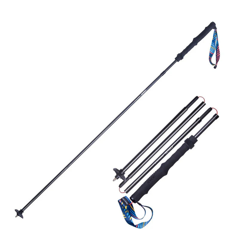 AONIJIE E4204 Carbon Z-Fold Trekking Poles — Pair, Fixed Length, Folds to About 30 cm, 131 g a Pole