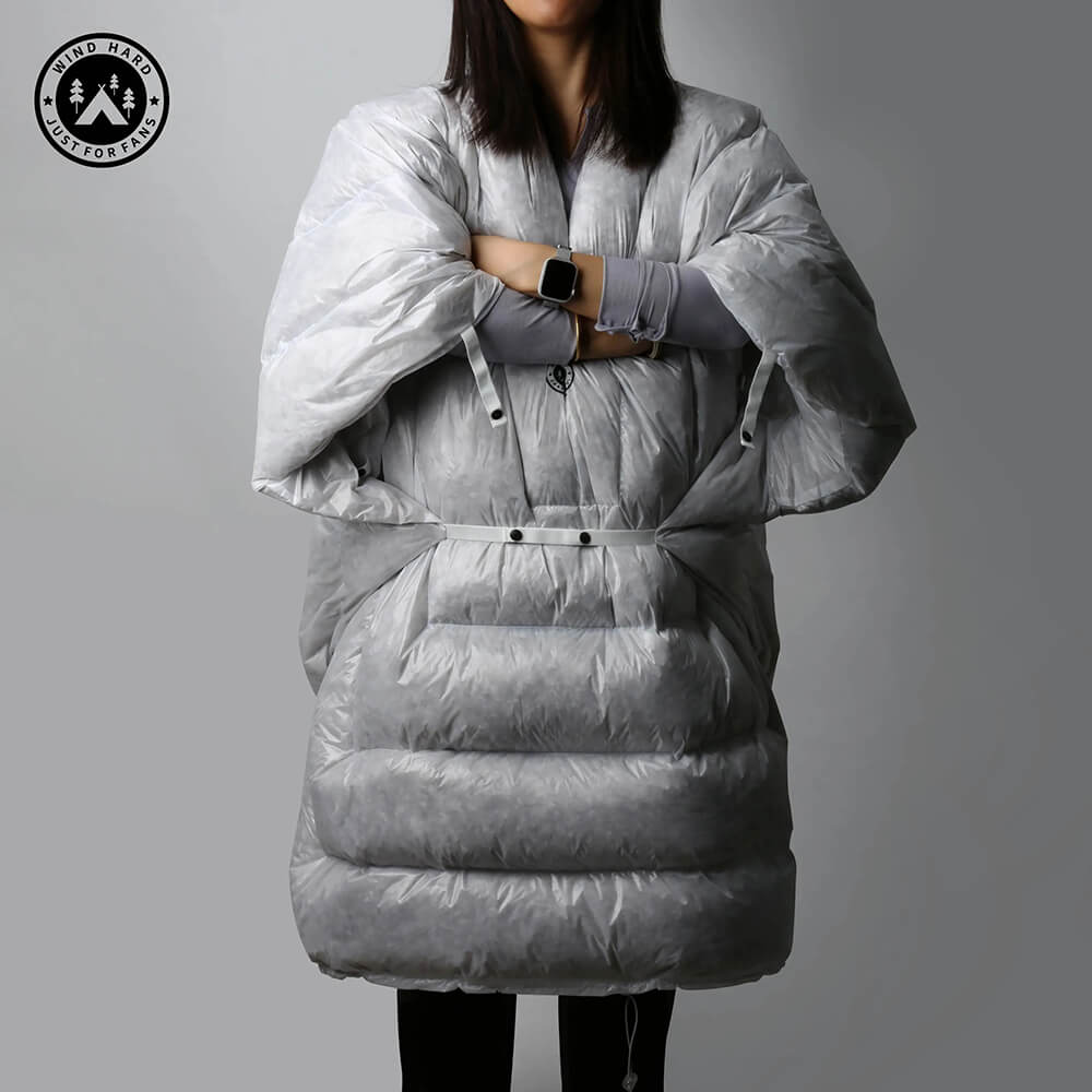 Aegismax Wind Hard Tiny — Wearable 800FP Goose Down Sleeping Bag / Quilt, Rated 2°C, 700 g