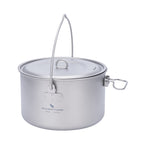 Boundless Voyage Titanium Hanging Pot — 1.95 L or 2.9 L, Bail Handle, Strainer Lid