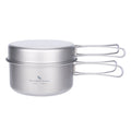 Boundless Voyage Ti2042C Titanium Pot and Pan Set — 1 L Pot, 500 ml Pan, 179 g