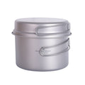 Boundless Voyage Ti2110C Titanium Pot and Pan Set — 1.2 L Pot, 500 ml Pan, Fits a 230 g Canister