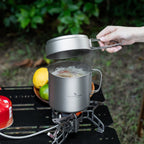 Boundless Voyage Ti2053C Titanium Pot and Pan Set — 1.1 L, Holds a 230 g Canister, 176 g