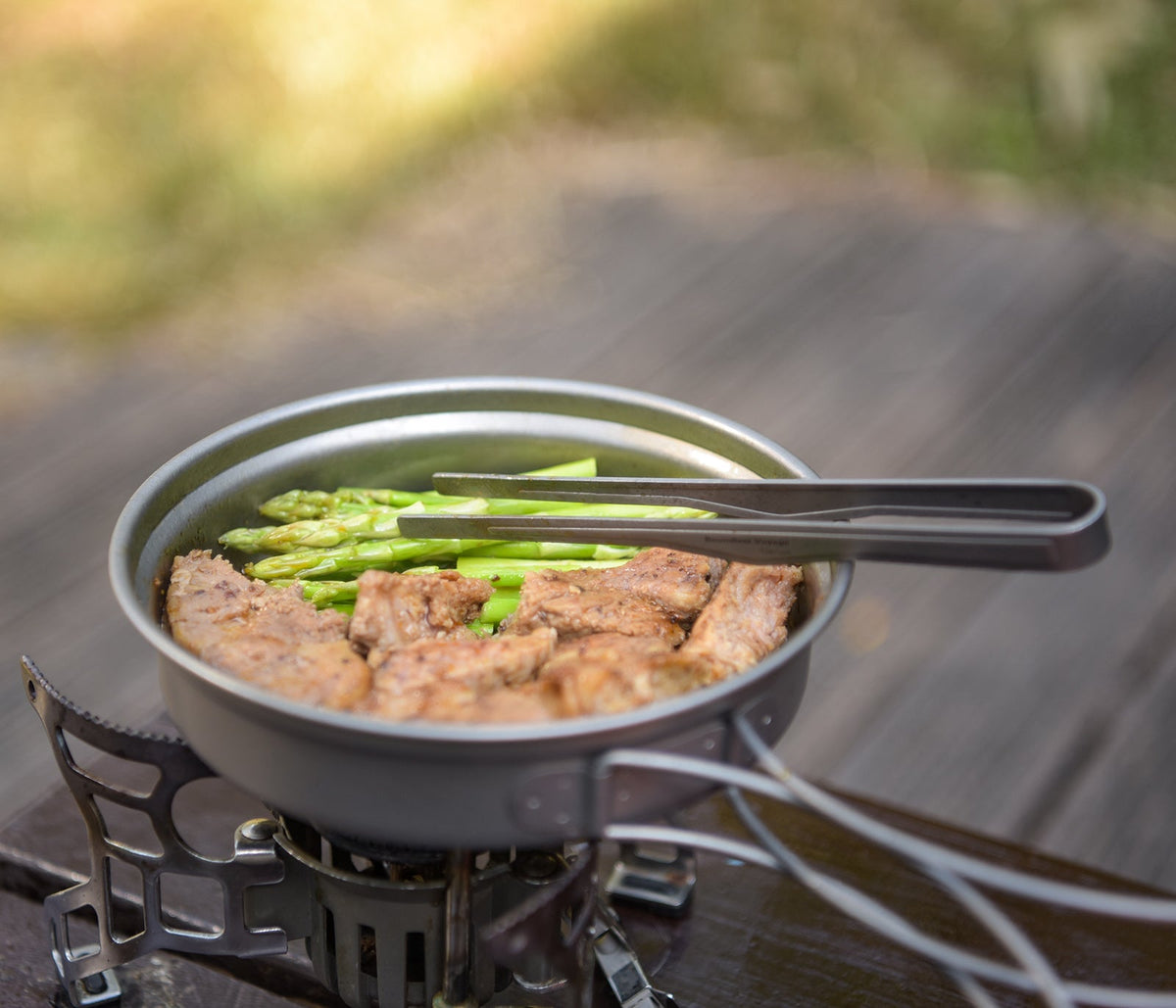Boundless Voyage Ti2110C Titanium Pot and Pan Set — 1.2 L Pot, 500 ml Pan, Fits a 230 g Canister