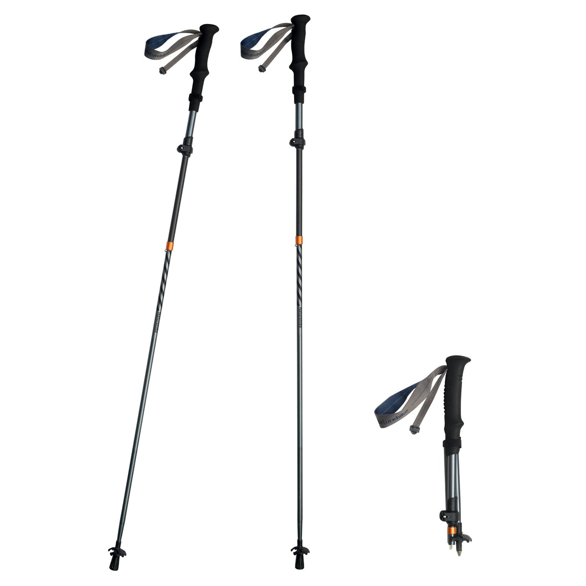 Naturehike Gale Terk UL Z-Fold Trekking Poles — Pair, Carbon/Aluminium, Folds to 35 cm, 189 g a Pole