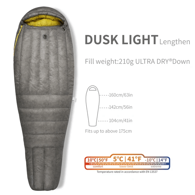Aegismax Wind Hard Dusk Sleeping Bag — 7D Shell, 800FP Ultra-Dry Down, Crisscross Baffles