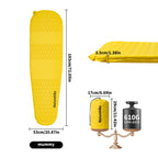 Naturehike Yugu R3.6 Self-Inflating Sleeping Mat — R-Value 3.6, 3.5 cm Foam, from 610 g
