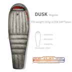Aegismax Wind Hard Dusk Sleeping Bag — 7D Shell, 800FP Ultra-Dry Down, Crisscross Baffles