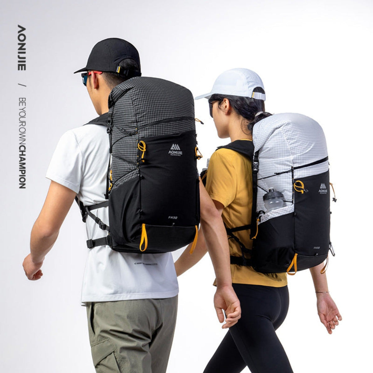 AONIJIE FH2530 30L Hiking Backpack — Vest-Style Harness, Roll-Top, 650 g