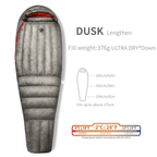 Aegismax Wind Hard Dusk Sleeping Bag — 7D Shell, 800FP Ultra-Dry Down, Crisscross Baffles