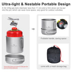 Boundless Voyage Ti2053C Titanium Pot and Pan Set — 1.1 L, Holds a 230 g Canister, 176 g