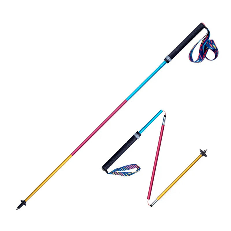AONIJIE E4201 Aluminium Z-Fold Trekking Poles — Pair, 7075 Aluminium, Fixed Length, 160 g a Pole
