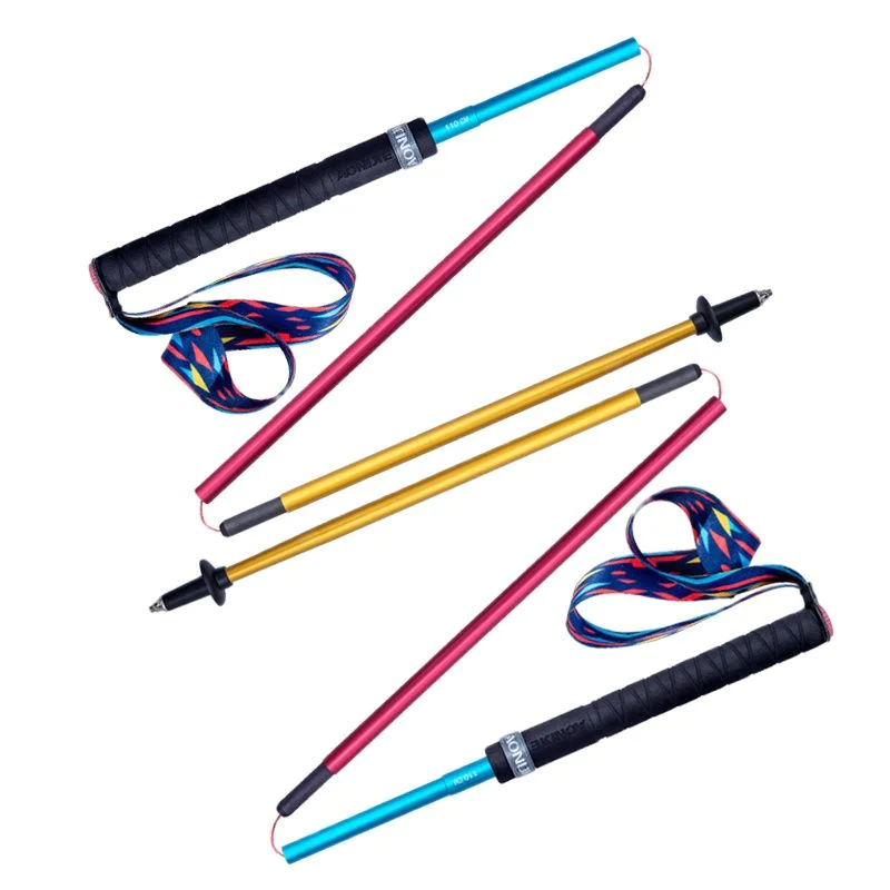 AONIJIE E4201 Aluminium Z-Fold Trekking Poles — Pair, 7075 Aluminium, Fixed Length, 160 g a Pole