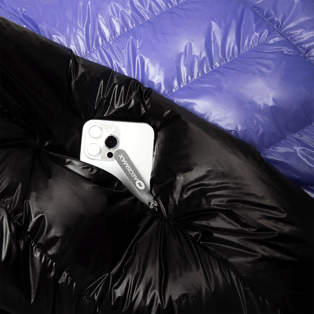 Aegismax Ultra Future Down Sleeping Bag — 800FP Ultra-Dry Goose, Rated −18°C, 10D Shell
