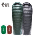 Black Ice E Series Envelope Goose Down Sleeping Bag — Opens Flat as a Quilt (E400 / E700 / E1000)