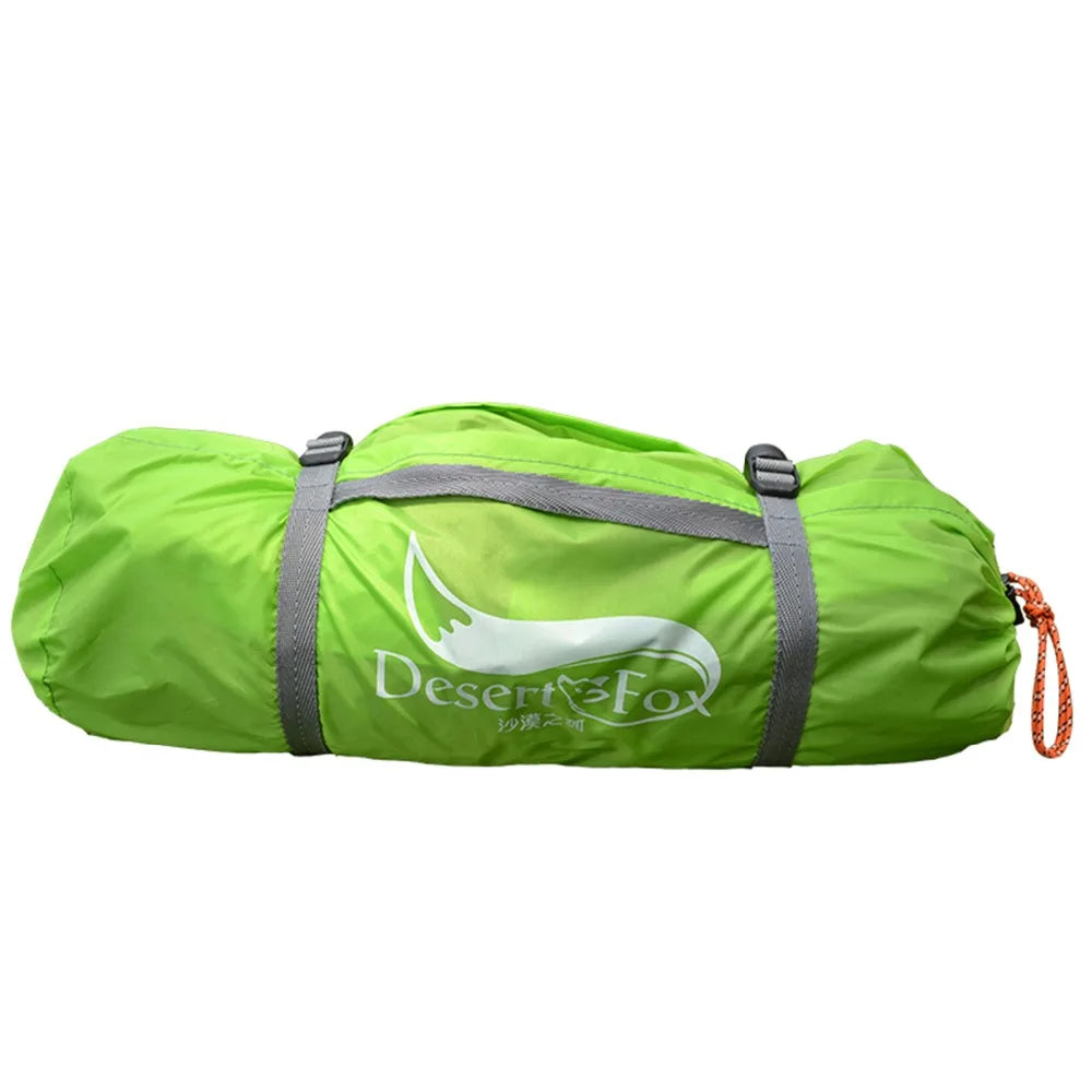 2 Person Backpacking Tent — Aluminium Poles, Double Wall, 1.85 kg, Packs 50 × 13 cm