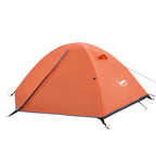 2 Person Backpacking Tent — Aluminium Poles, Double Wall, 1.85 kg, Packs 50 × 13 cm