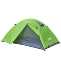 2 Person Backpacking Tent — Aluminium Poles, Double Wall, 1.85 kg, Packs 50 × 13 cm