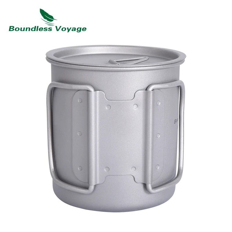 Boundless Voyage 1100 ml Titanium Hanging Pot — Bail Handle, Inset Lid, 160 g