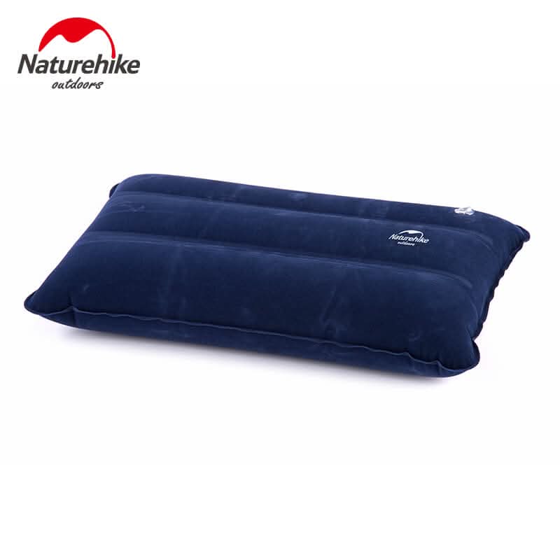 Naturehike Inflatable Camp Pillow — 44 × 27 cm, 85 g, Flocked Non-Slip