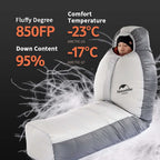 Naturehike Arctic Alpine Down Sleeping Bag — 850FP Goose, 1,000 g / 1,300 g Fill, Comfort −17 / −23°C