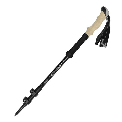 Aluminium Trekking Poles — Telescopic 62 to 135 cm, Cork-Feel Grip, 240 g Each, Pair