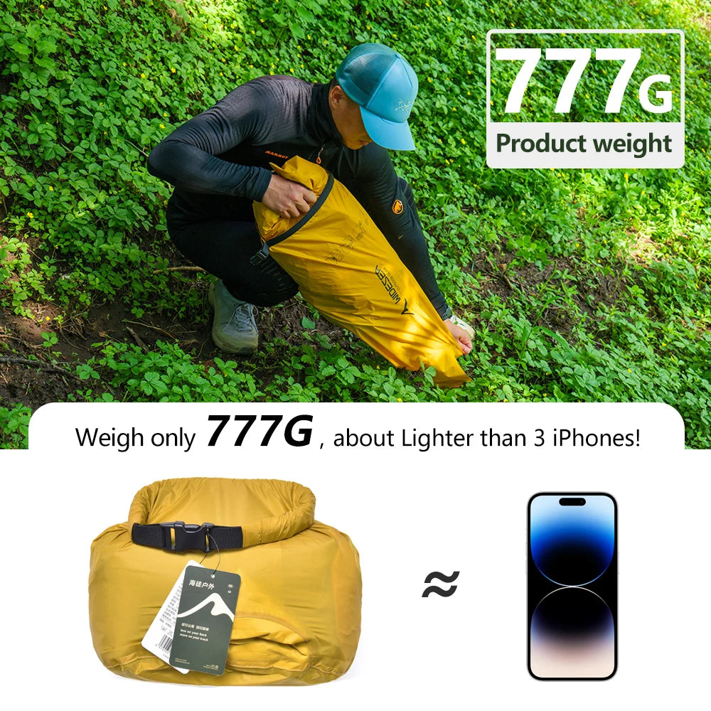 Winter Insulated Air Pad R 7.6 — 5-Layer Reflective Film, 199 × 58 × 9 cm, 777 g