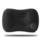 Inflatable Camp Pillow — Soft Flocked Top, Folds Into a Pocket-Size Pouch