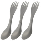 Titanium Spork — Spoon, Fork and Edge in One, Single or Multipack