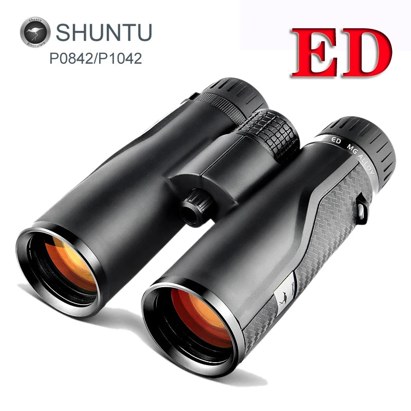 ED Glass Binoculars 8×42 or 10×42 — BAK4 Prism, IPX7 Waterproof, Magnesium Body