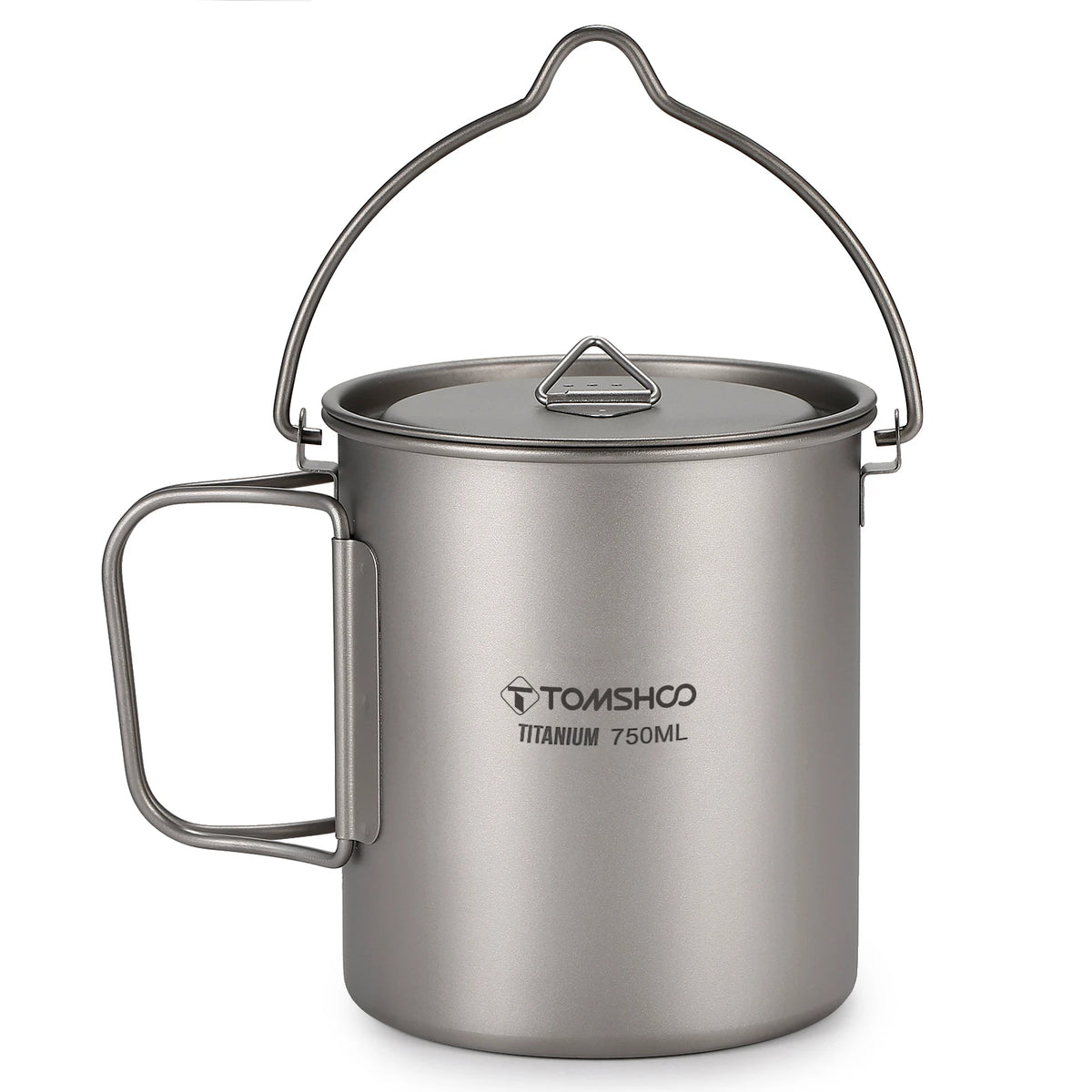 Titanium Cook Set — 750 ml Pot, 450 ml Mug and Spork, Nests in One Mesh Bag