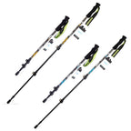 Carbon Trekking Poles, Lever Lock — Pair, 3 Sections, 63 to 135 cm, About 170 g Each