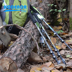 Carbon Trekking Poles, Lever Lock — Pair, 3 Sections, 63 to 135 cm, About 170 g Each