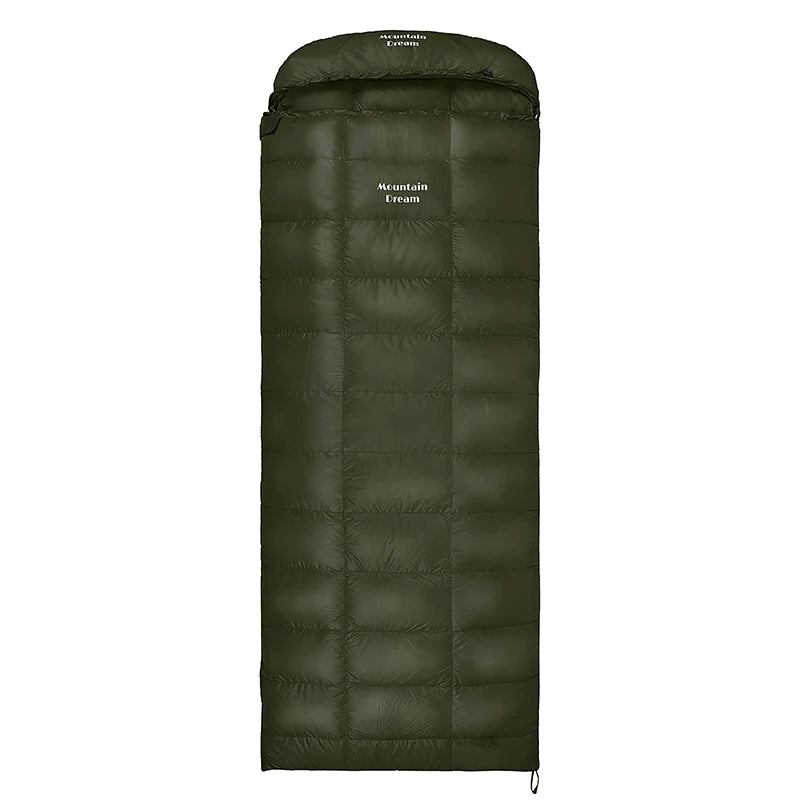 95% Goose Down Envelope Bag — 400 to 1,200 g of Down, 950 g to 1.75 kg, YKK Zip, Zips Into a Double