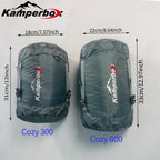 Long Duck Down Sleeping Bag Cozy 600 — 630 g of 80/20 Down, 1.3 kg, 220 cm, Comfort −3°C