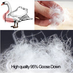 Water-Repellent Goose Down Mummy Bag — 10D Shell, 95% Goose Down, 400 to 1,300 g, 800 g to 1.7 kg