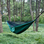 Hammock With Mosquito Net and Rain Fly — 290 × 140 cm, 850 g, 230 × 210 cm PU 2000 mm Fly