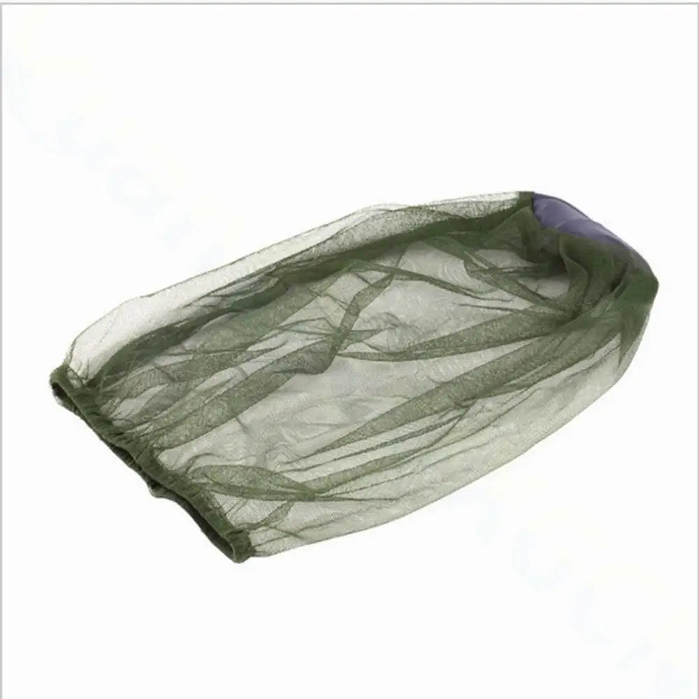 Mosquito Head Net — Fine Mesh, Fits Over a Hat, Folds Into a Pocket