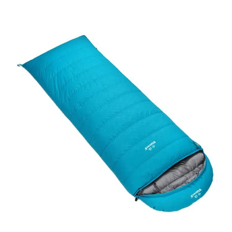 Winter Goose Down Envelope Bag — 600 to 1,000 g of 90% Goose Down, 210 × 80 cm, Opens Into a Quilt