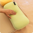 Memory Foam Camp Pillow — Contoured Neck Support, 43 × 19 cm, Washable Cover