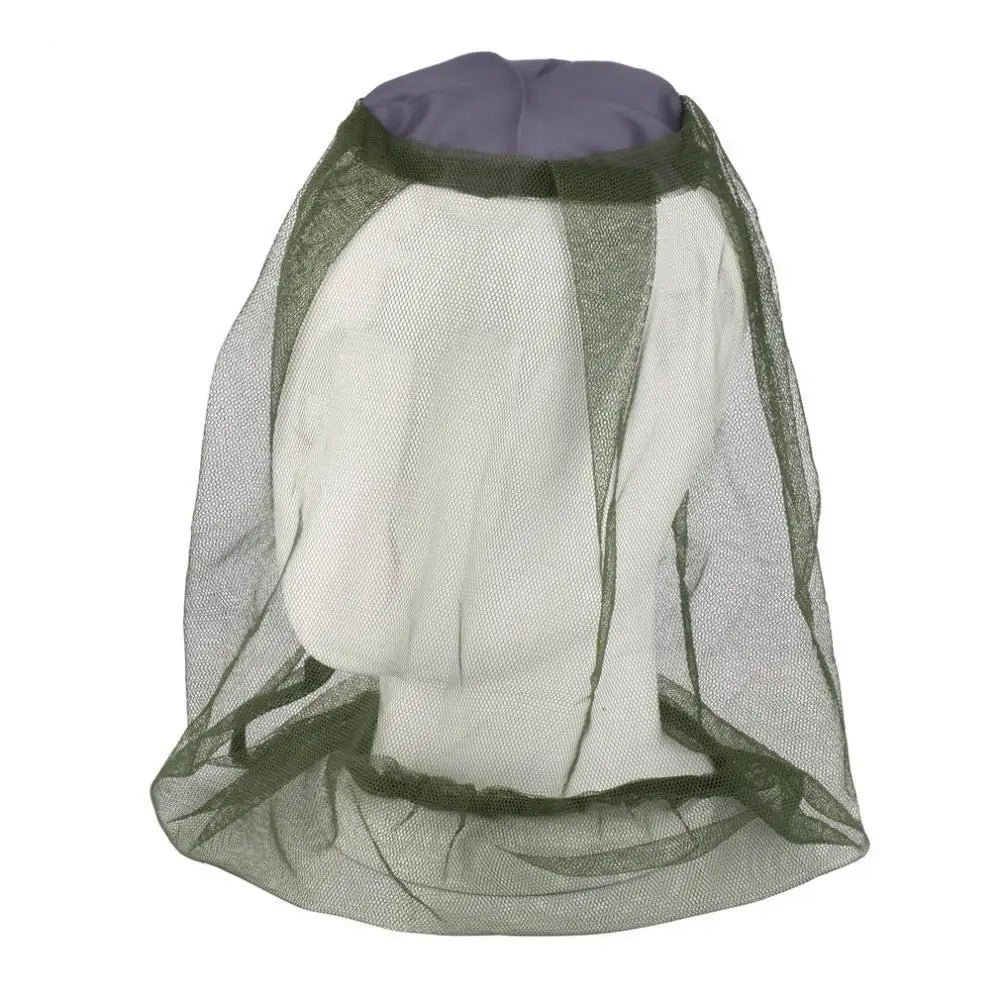 Mosquito Head Net — Fine Mesh, Fits Over a Hat, Folds Into a Pocket