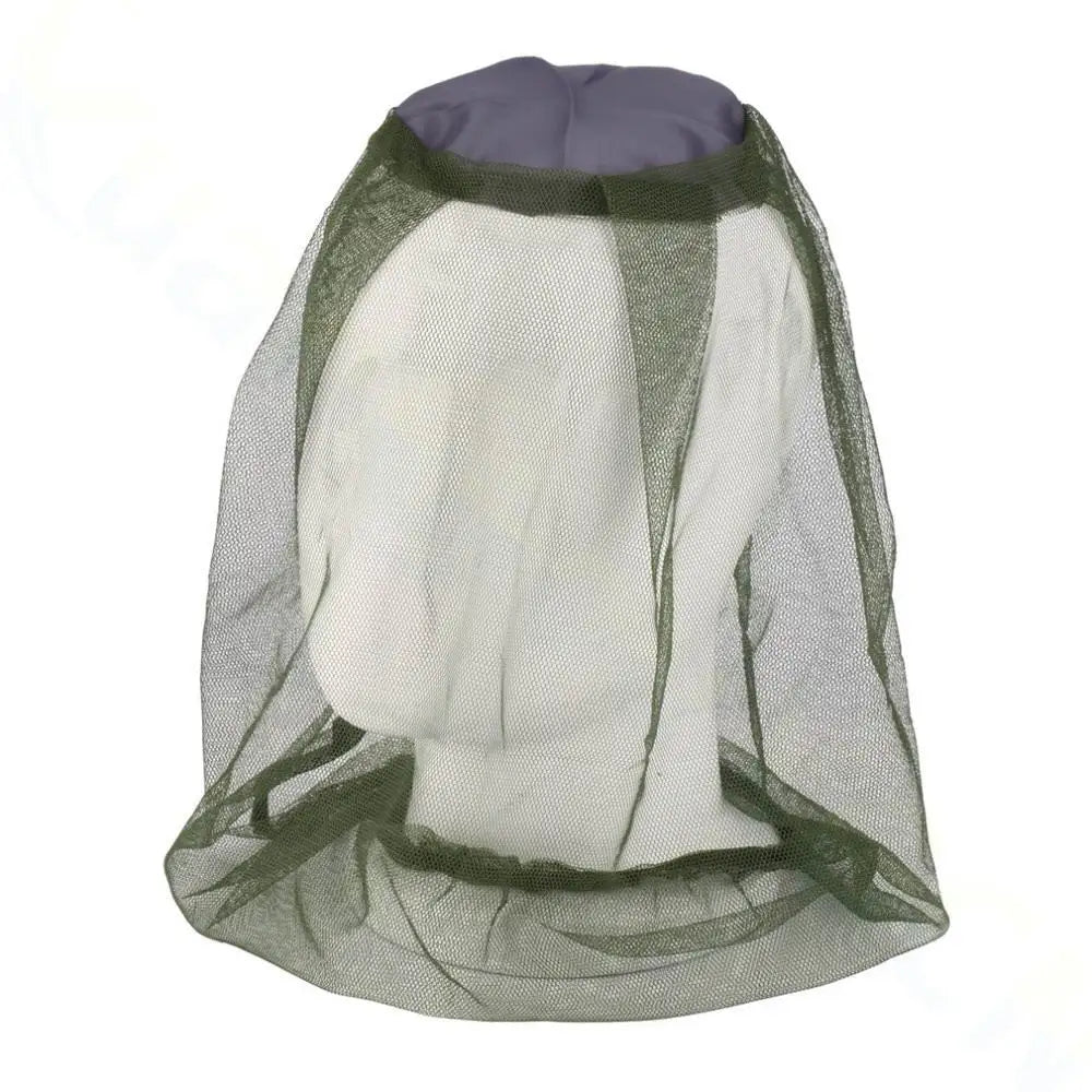 Mosquito Head Net — Fine Mesh, Fits Over a Hat, Folds Into a Pocket