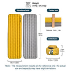 Winter Insulated Air Pad R 7.6 — 5-Layer Reflective Film, 199 × 58 × 9 cm, 777 g