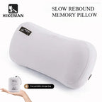 Memory Foam Camp Pillow — Contoured Neck Support, 43 × 19 cm, Washable Cover