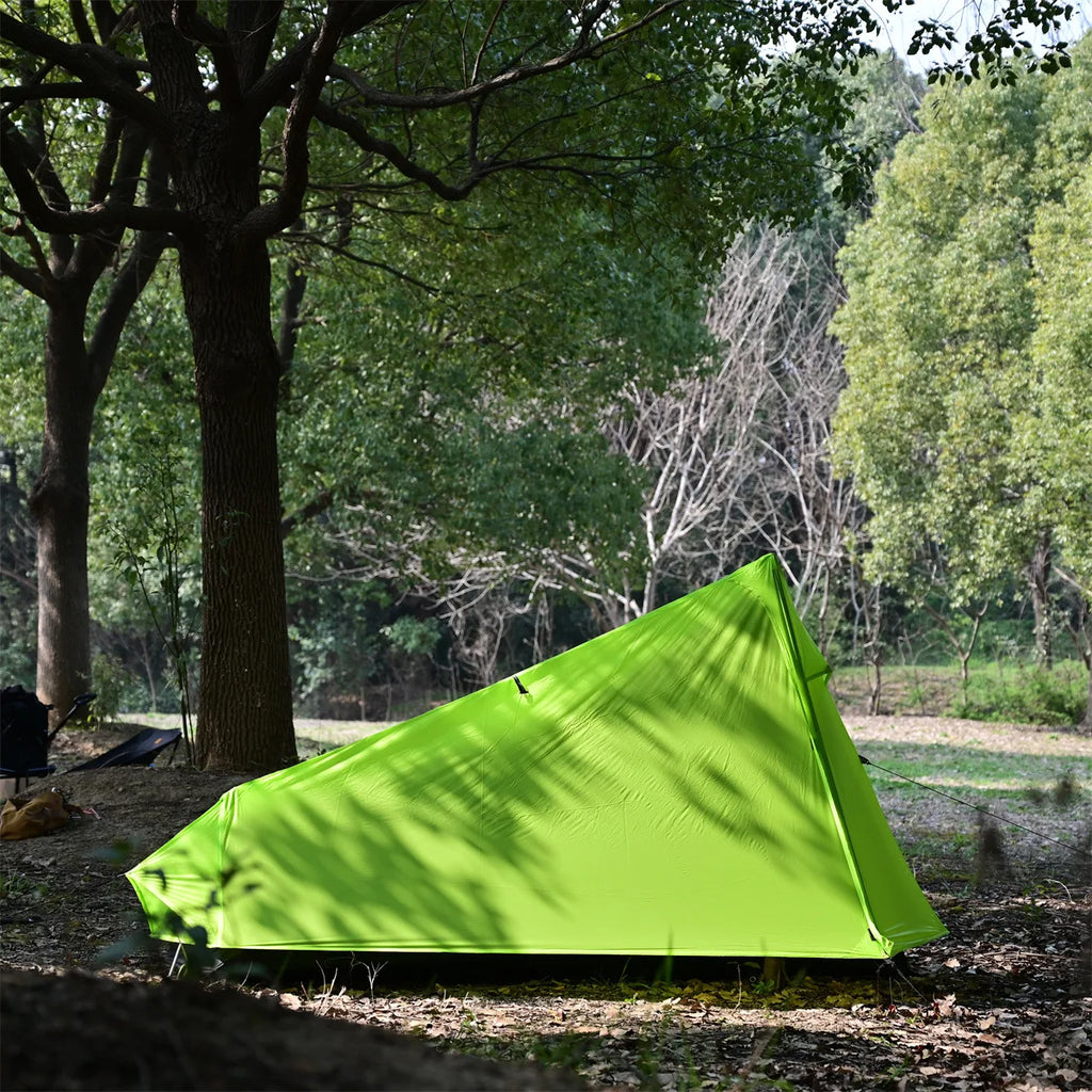 1 Person 15D Silnylon Trekking Pole Tent — About 610 g, Double Wall, Uses Your Poles