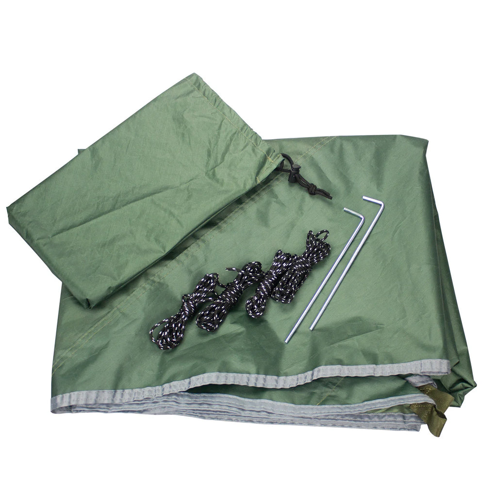 Hammock With Mosquito Net and Rain Fly — 290 × 140 cm, 850 g, 230 × 210 cm PU 2000 mm Fly